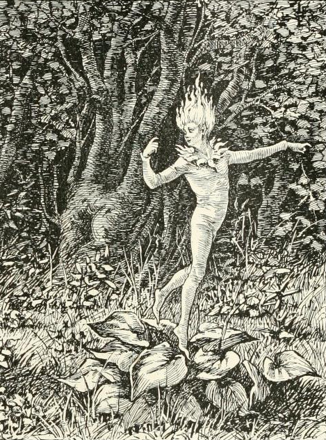 atinkleofdarkness:Will-o’-the-wisp.From Harper’s Young People, 1889