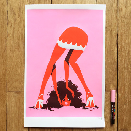 “GIRL GANG” / “HEADS WILL ROLL”3-colors screen prints | A3 size | 40€FOR SAL