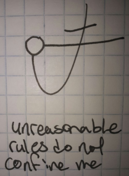 “Unreasonable rules do not confine me” So i got a request for a sigil that lets someone 