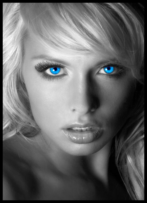 The eyes have it. They would look great looking up at me while sucking my dick.
