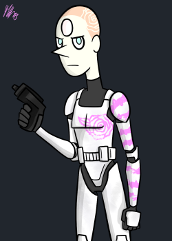 I’m going to see Star Wars later today. Here is a Pearl Clone Trooper. The Clone Troopers were so much cooler than the Stormtroopers.