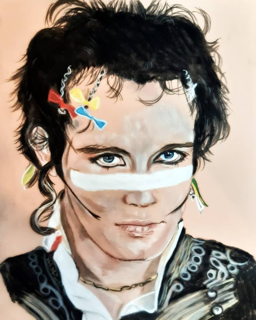 Stand and Deliver! #art #artforcharity #myart #pastelportrait #rockgodsandothericons #adamandtheants