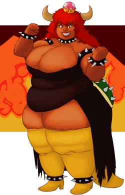 exponential-atomic-mass:  Thank god there’s space on this bandwagon for the meantime, I even painted my corner up nice and bright.Here’s my rendition of Bowsette, AKA my ticket onto the grand wagon that the rest of the world seems to have put together