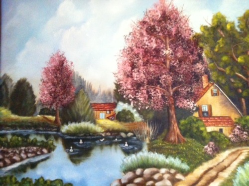 ink-metal-art:  A painting my mom did way back in the day….  In honor of mothers day