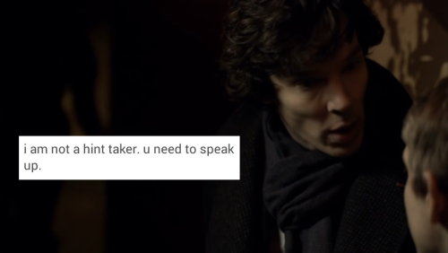 Campy Gay/Grumpy Bi Johnlock + Text Posts