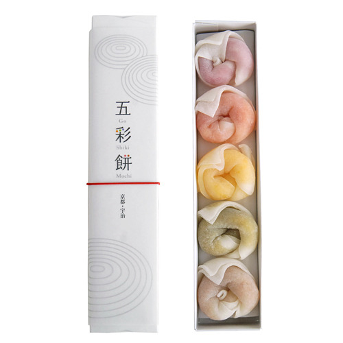 Pastel coloured mochi rolls by Kyoto Kisho