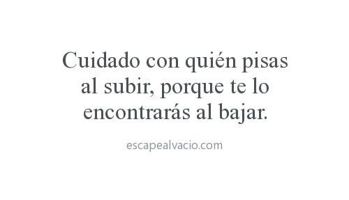 Escape al vací­o