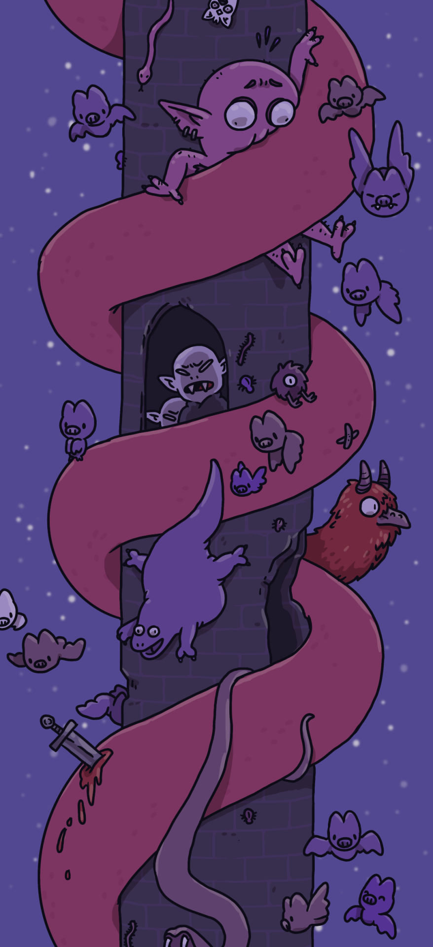 Just In Time For A Spooky Drawing I Work On This Project Over On Twitch If You Wanna Make Suggestions