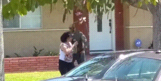 kropotkindersurprise:  April 19 2015 - A woman in South Gate, California was filming