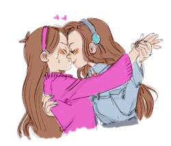 hotdogboyfriend:  last week someone on gfg was like “i’ll give u the finale if you draw mabel/revmabel” and like of course they were full of shit but i drew it anyway because i can 