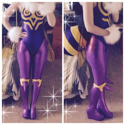 cutegirlcosplay:I never got around to showing you guys my Q-bee Cosplay! It took forever to make but