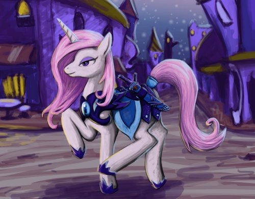 theponyartcollection:  Night Guard Fleur by ~Man-Eating-Llama