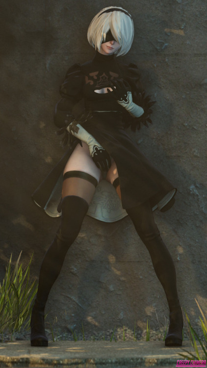 creepychimera: A 2B Model That Isn’t a Pile of Shit Huge shout out to @nodusfm for letting me have a dev version of his 2B port, When she is finished I will make my own edit.But seriously, check him out, hes an awesome animator! Full HD Images 