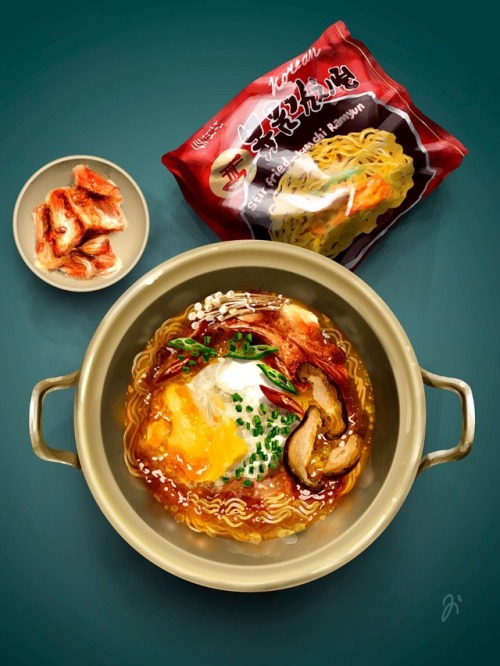 Segye Stir Fried Kimchi Ramyun - Korean instan Noodle