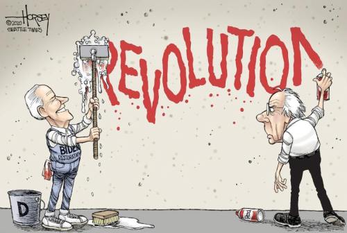 memorystove: democracy-harmer: Imagine thinking that this cartoon makes Biden look good