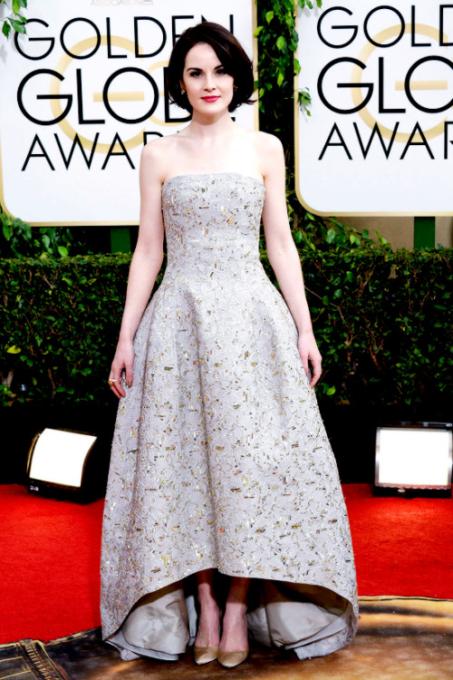 2014 Red Carpet Favorite Dresses 021/365   Michelle Dockery In Oscar de la Renta at 2014 G