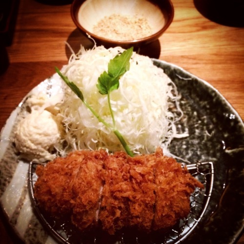 Tonkatsu at Katsukura Sanjohonten, Kyoto Japan