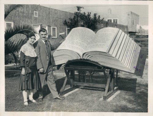 1930: The Waynai Bible “This copy of the entire King James Bible was completed by Louis Waynai