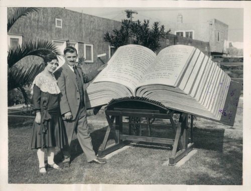 1930: The Waynai Bible“This copy of the entire King James Bible was completed by Louis Waynai in Los