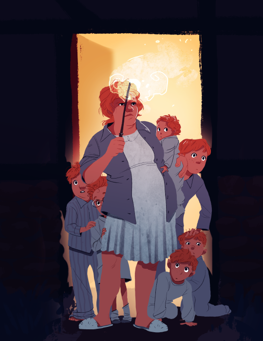 I’ve been under the weather all week so I doodled out more HP art for fun and comfort, someone requested Mrs Weasley being...