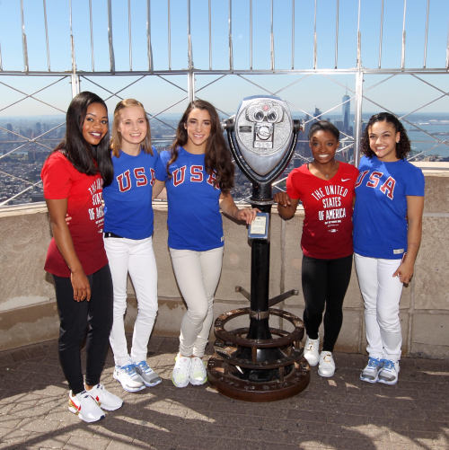 The #FinalFive taking in the views on top of the Empire State Building!