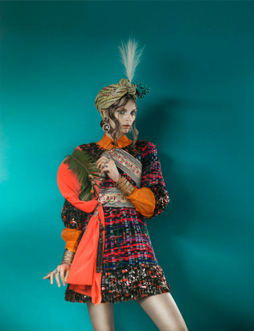 Gertrud Hegelund Models Indian Inspired Fashions for French Revue.Photography: Signe VilstrupStylist