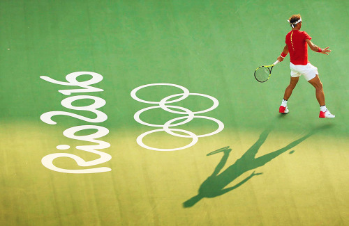 keepcalmandvamos:Rio 2016 Olympics : R2 - Rafael Nadal def. Andreas Seppi 6-3 6-3