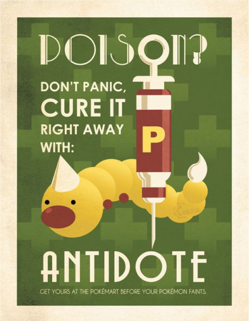 gofwd:  Delightful vintage-style Pokemon ads. 