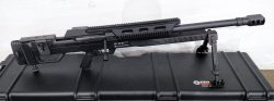 gunrunnerhell:  Steyr HS M1 “Shorty”Bolt-action .50 BMG from Steyr Arms. The HS M1 uses a 5 round magazine located on the left hand side of the receiver. The original Steyr HS was a single shot bolt action rifle. This one is different in that it has