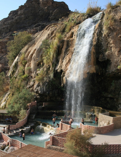 Ma'in Hot Springs on the edge of Wadi Mujib, Jordan (by Richard &amp; Jo).