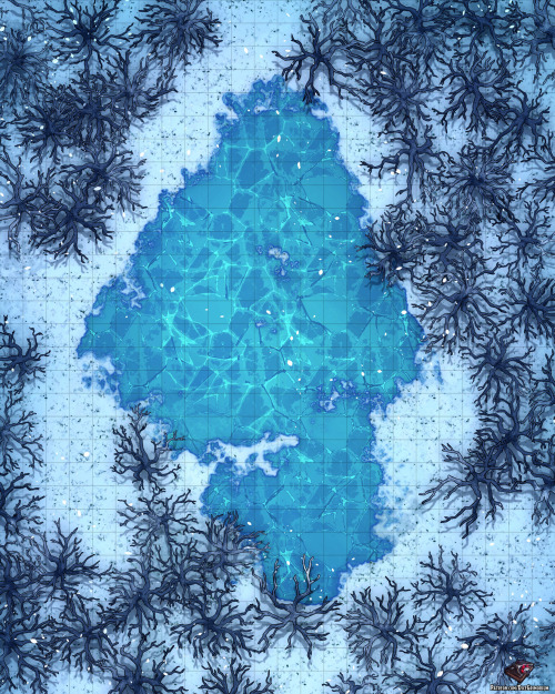 dicegrimorium: Greetings! Let’s get frosty with a new snowy environment, a frozen lake in the 