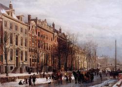 Cornelis Springer (Amsterdam 1817 - Hilversum 1891), The Herengracht Aan De Amstel