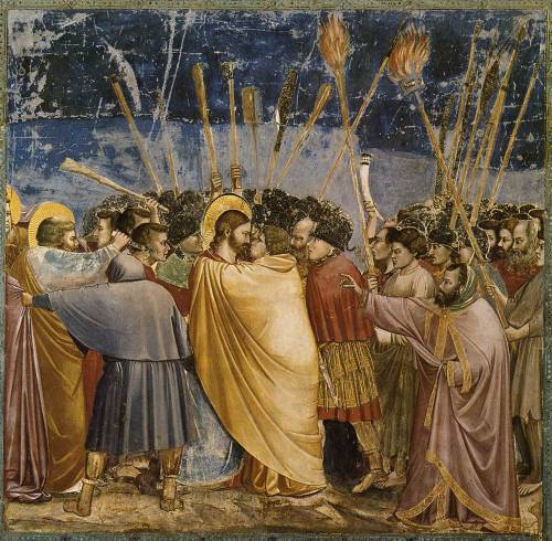 The Arrest of Christ (Kiss of Judas), 1306, Giotto Di BondoneMedium: fresco