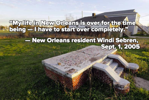 micdotcom:  11 quotes that capture the aftermath of Hurricane Katrina In the immediate aftermath of Hurricane Katrina, as the flood waters receded from New Orleans, they took with them any sense of normalcy the city had before the storm. The monster