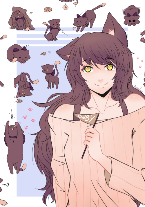 adamantred: Messing around with colors/effects because artblock Anyway, I really wish faunus could 