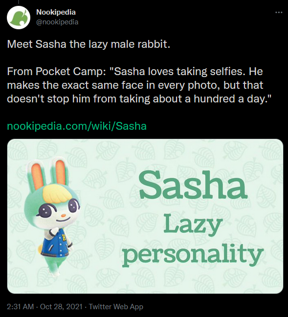 thatnordicguy:blaiseit420:peri:peri:that new animal crossing character named sasha