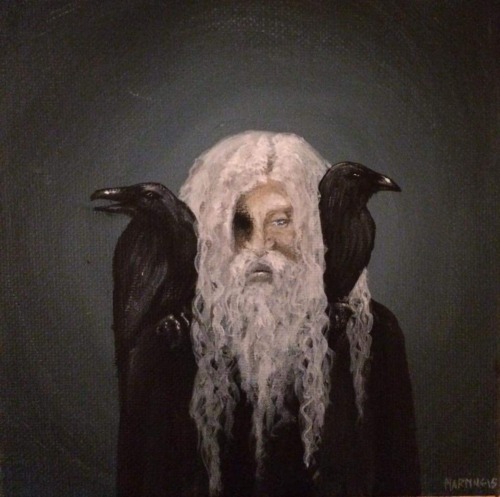 Odin, Huginn & Muninn by Mara Illustration Crafts