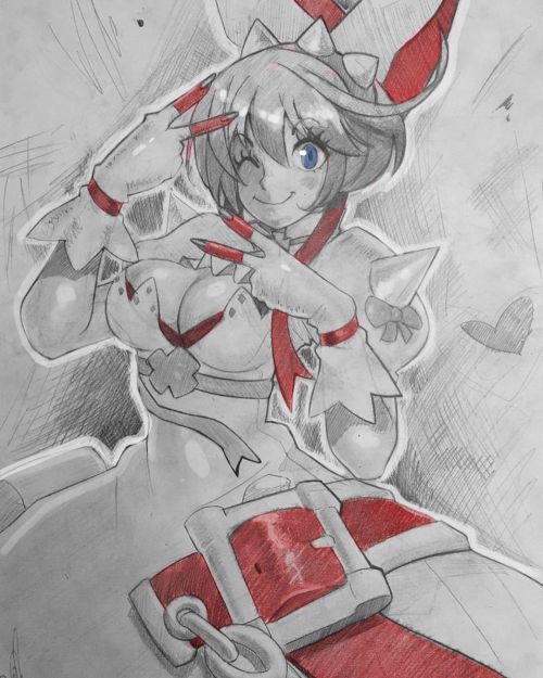 commission of elphelt valentine from guilty gear #guiltygear #fanart #anime #traditionalart #arksyst