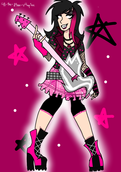 Learning How 2 Use Medibang Paint So Here's A Punk Rock-ish Shezow
