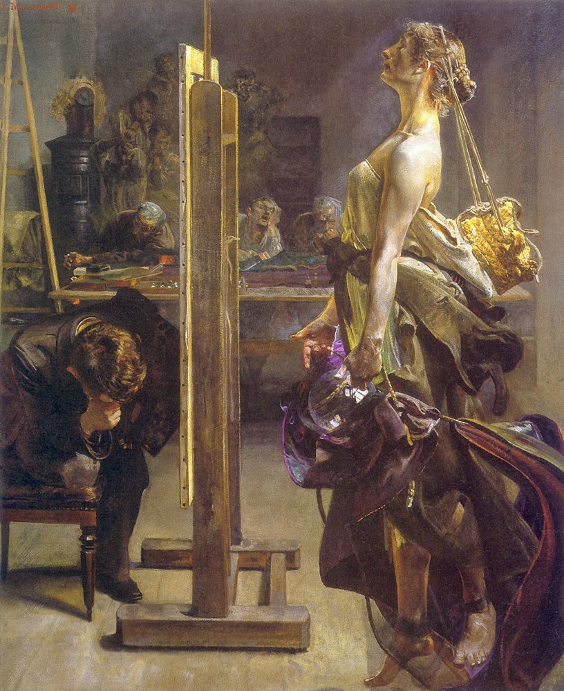 mudwerks:  (via LARGE SIZE PAINTINGS: Jacek MALCZEWSKI Painter’s Inspiration 1897)