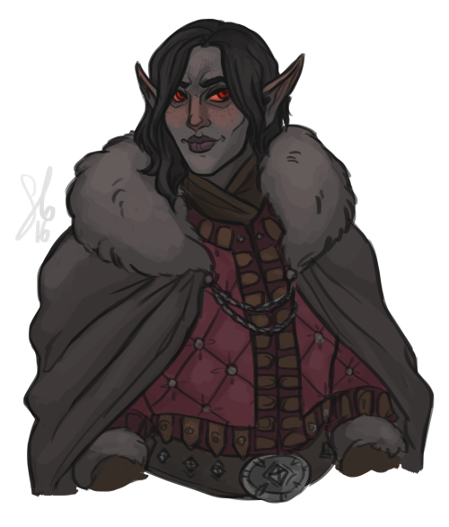 vanusgalerions: @elfprince‘s Dunmer sorcerer and ex-Worm Cultist, Demethys Aran, dressed for t