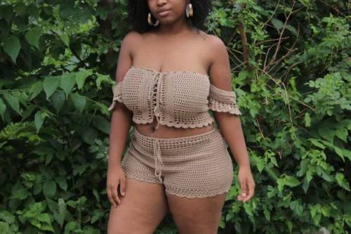 Off the Shoulder Matching Set //CROCHETNIQI