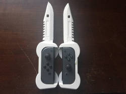 zsnes:  retrogamingblog: Switchblade Joy-Con Grips made by TheGameCrafter4200   nintendo labo this hoe 