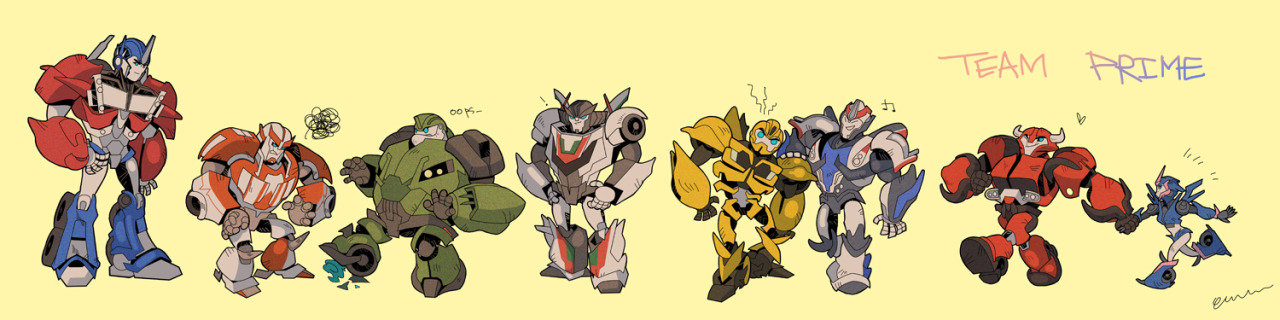 Transformers Prime: My version of Team Prime by Macoraprime on