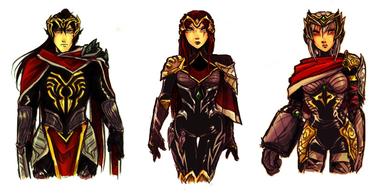 Noxian Life — The crimson elite skins in my own vision. I've...