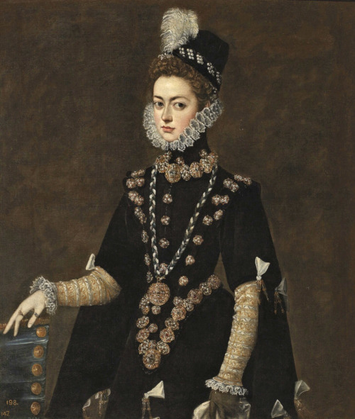 Infanta Catherine Michaella of Spain,  attr. to Juan Pantoja de la Cruz, 1585