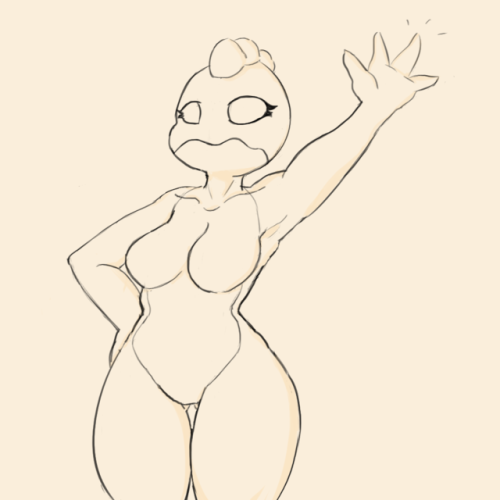 Tsumani girl I’m not sure if you’re waving hello or signaling me. Also got to share that thicc girl 