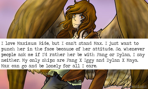 I love Maximum Ride, but I can&rsquo;t stand Max. I just want to punch her in the face because o