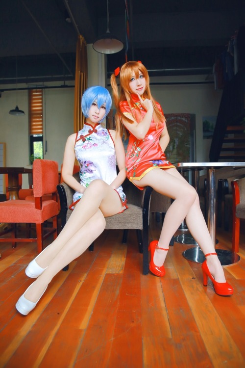 Evagelion - Asuka Langley Soryu & Rei Ayanami (Jiaanxu)