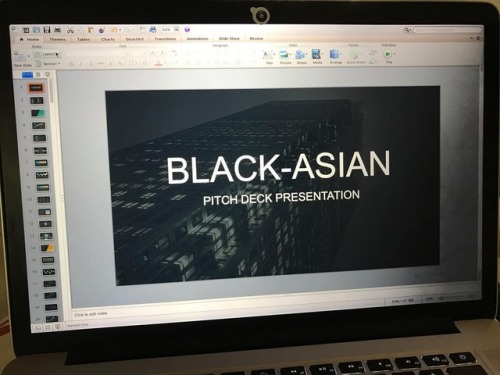 Working hard on my pitch deck. #blackasianinc #entrepreneurlife #womanownedbusiness #equality #chang